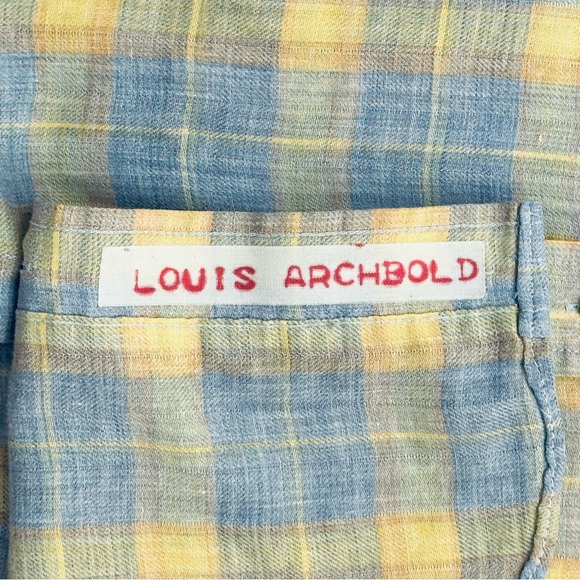 Towncraft VTG Men’s Plaid Blue and Yellow Shirt Size M JCpenney Stranger Things - Picture 6 of 6